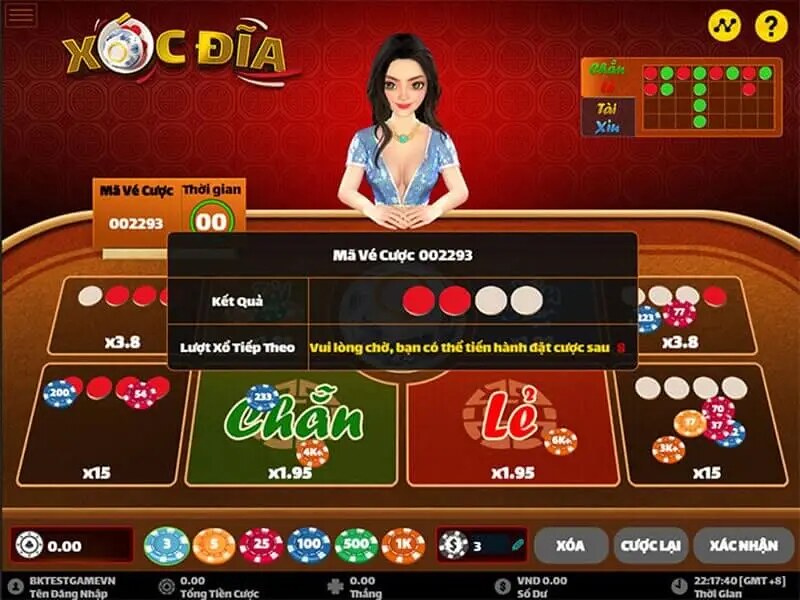 Hơn thua nhau trong Xóc đĩa online xem ai là người may mắn