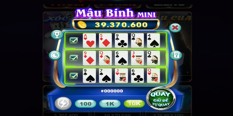 mẹo chơi Mini Mậu Binh