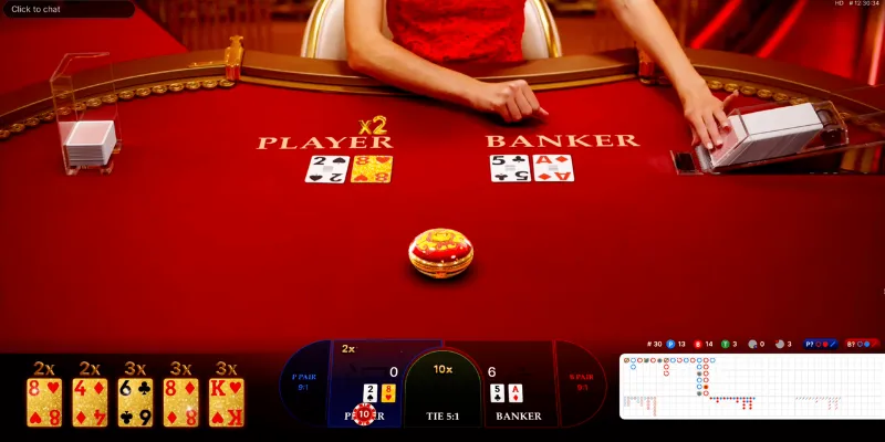 Luật chơi Baccarat rút thêm bài